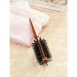 Promo 🎁 Vermont Country Store Italian 2 Inch Round Boar Bristle Hair Brush ✔️