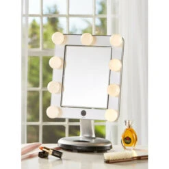 Discount 🥰 Vermont Country Store Hollywood Lighted LED Bluetooth Vanity Mirror ✔️