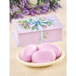 New โญ Vermont Country Store Lavender Love Gift Soap Tin โ